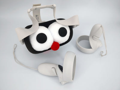 Fun VR lens protector with eyes
